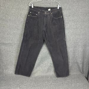 VTG Levi’s 565 Corduroy Black Straight Leg Loose Fit 34x30* 90s Retro Streetwear
